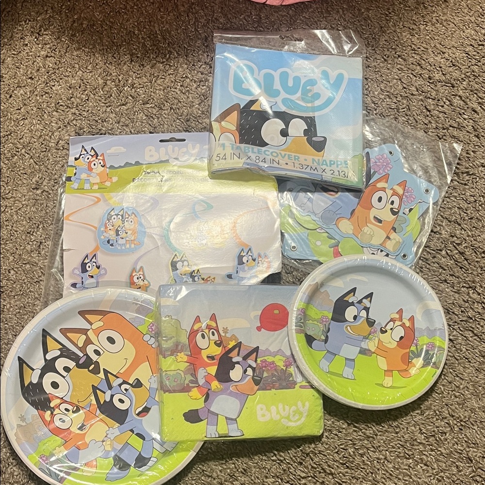 Party Tableware Set - Blue & Green - Official Design